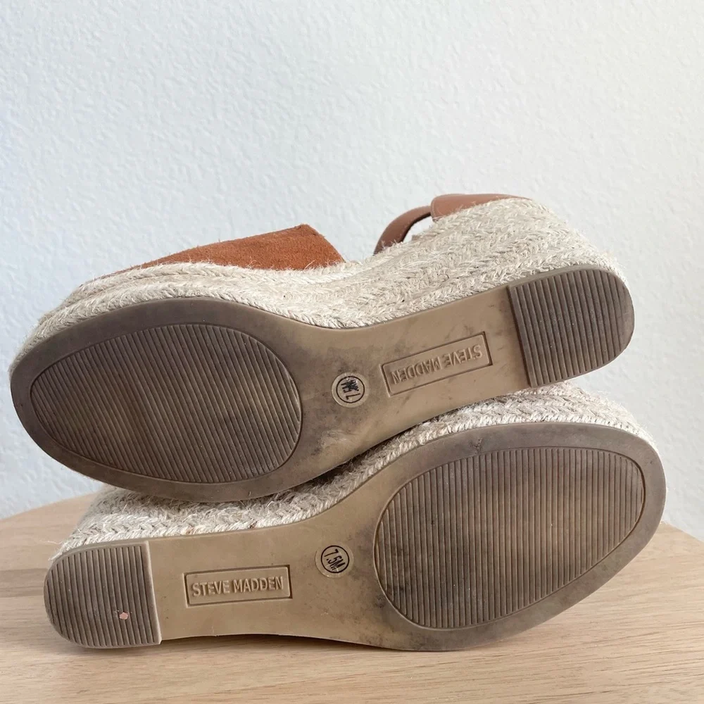 Steve Madden Jaylen Wedge Ankle Strap Espadrille Sandal